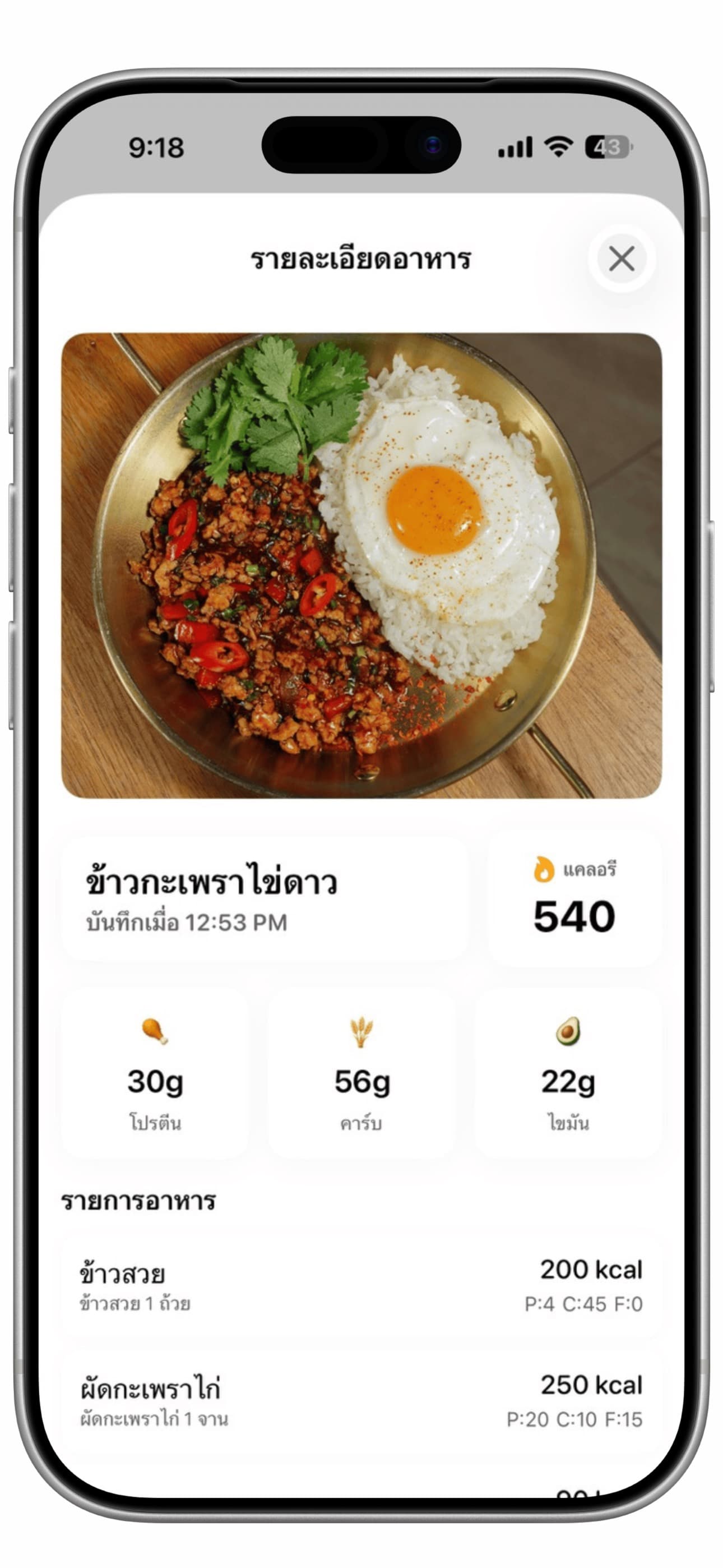 GinFit progress screen summarizing weekly performance
