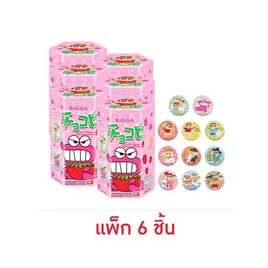 บิ๊กก้า ชินจังช็อกโกบิ ขนมรูปดาวกลิ่นสตรอเบอร์รี่