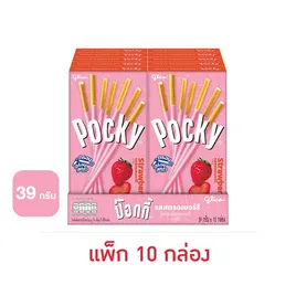 กูลิโกะป๊อกกี้ บิสกิตแท่งเคลือบรสสตรอเบอร์รี่