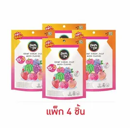ซันซุ เยลลี่ผสมบุกรวมรส15+3ชิ้น