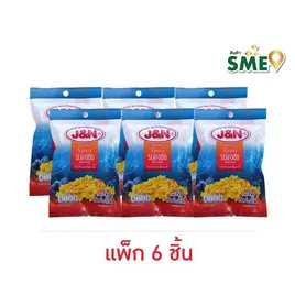 J&N ถั่วเขียวซีกทอด รสยำซีฟู๊ดแซ่บซี๊ด