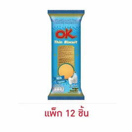 โอเค ทิน บิสกิตแผ่นบาง รสนม