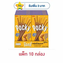 กูลิโกะป๊อกกี้ บิสกิตแท่งเคลือบรสนัตตี้ อัลมอนด์
