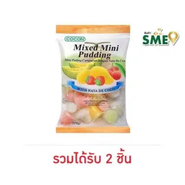 โคคอน มินิพุดดิ้งผสมวุ้นมะพร้าว รสผลไม้
