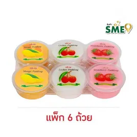 โอกิโอ พุดดิ้งสอดไส้วุ้นมะพร้าวรสผลไม้