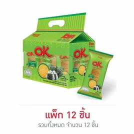 โอเค ทิน บิสกิตแผ่นบาง รสสาหร่าย