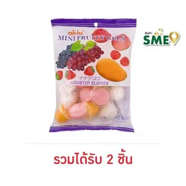 โอกิโอมินิพุดดิ้งสอดไส้วุ้นมะพร้าวรสผลไม้