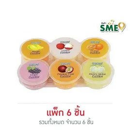โคคอน พุดดิ้งผสมวุ้นมะพร้าวรวม 6 รส