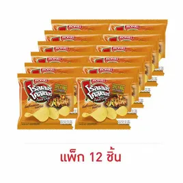 โรลเลอร์โคสเตอร์ มันฝรั่งแผ่นเรียบรสสไปซี่บาร์บีคิว