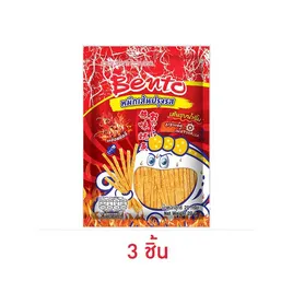 เบนโตะ หมึกเส้นปรุงรสชุบน้ำจิ้ม รสฮอตชิลลี่