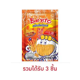 เบนโตะ หมึกเส้นปรุงรสชุบน้ำจิ้ม รสแม็กซิกันบาร์บีคิว
