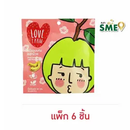 เลิฟฟาร์ม ฝรั่งอบแห้งคลุกบ๊วย