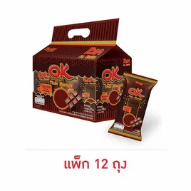 โอเค ทิน บิสกิตแผ่นบาง รสช็อกโกแลต