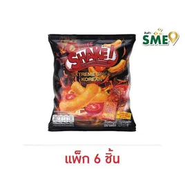 โอพัฟ เชค ขนมธัญพืชอบกรอบ รสเอ็กซ์ตรีมสไปซี่โคเรียน