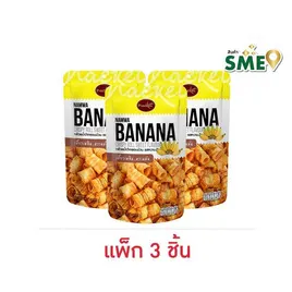 แน็คเก็ต กล้วยน้ำว้าทอดกรอบม้วน รสหวาน