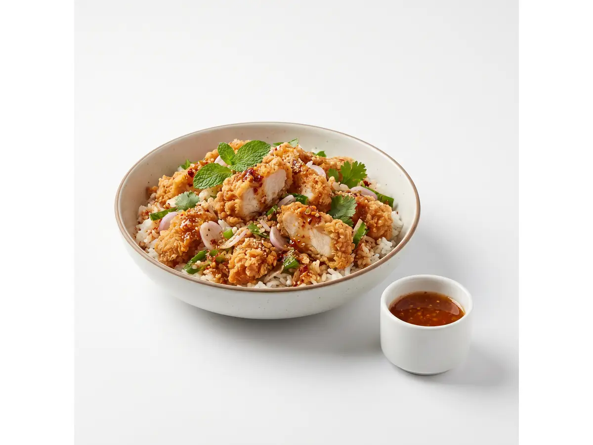 ข้าวยำไก่แซ่บเคเอฟซี