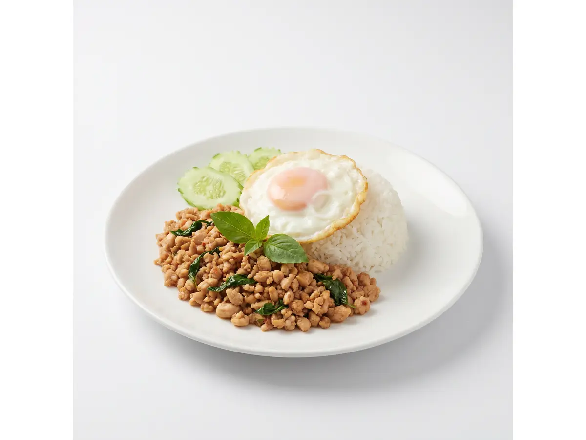 ข้าวกะเพราไก่แมค