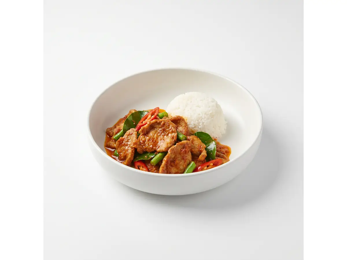ผัดพริกแกงหมู
