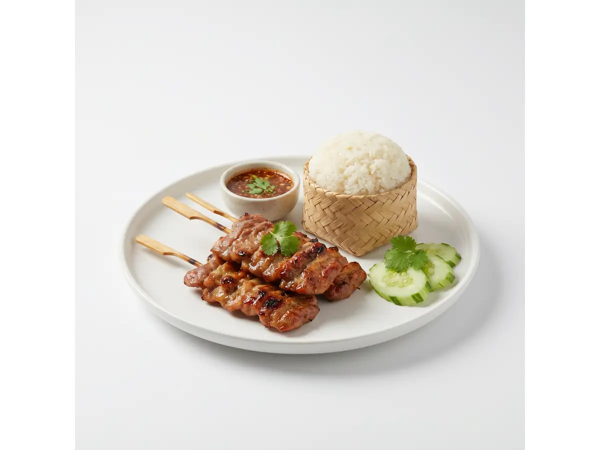 ข้าวเหนียวหมูปิ้ง