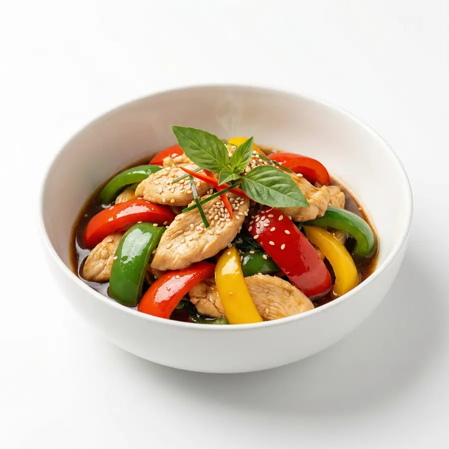 ไก่ผัดพริกหวาน