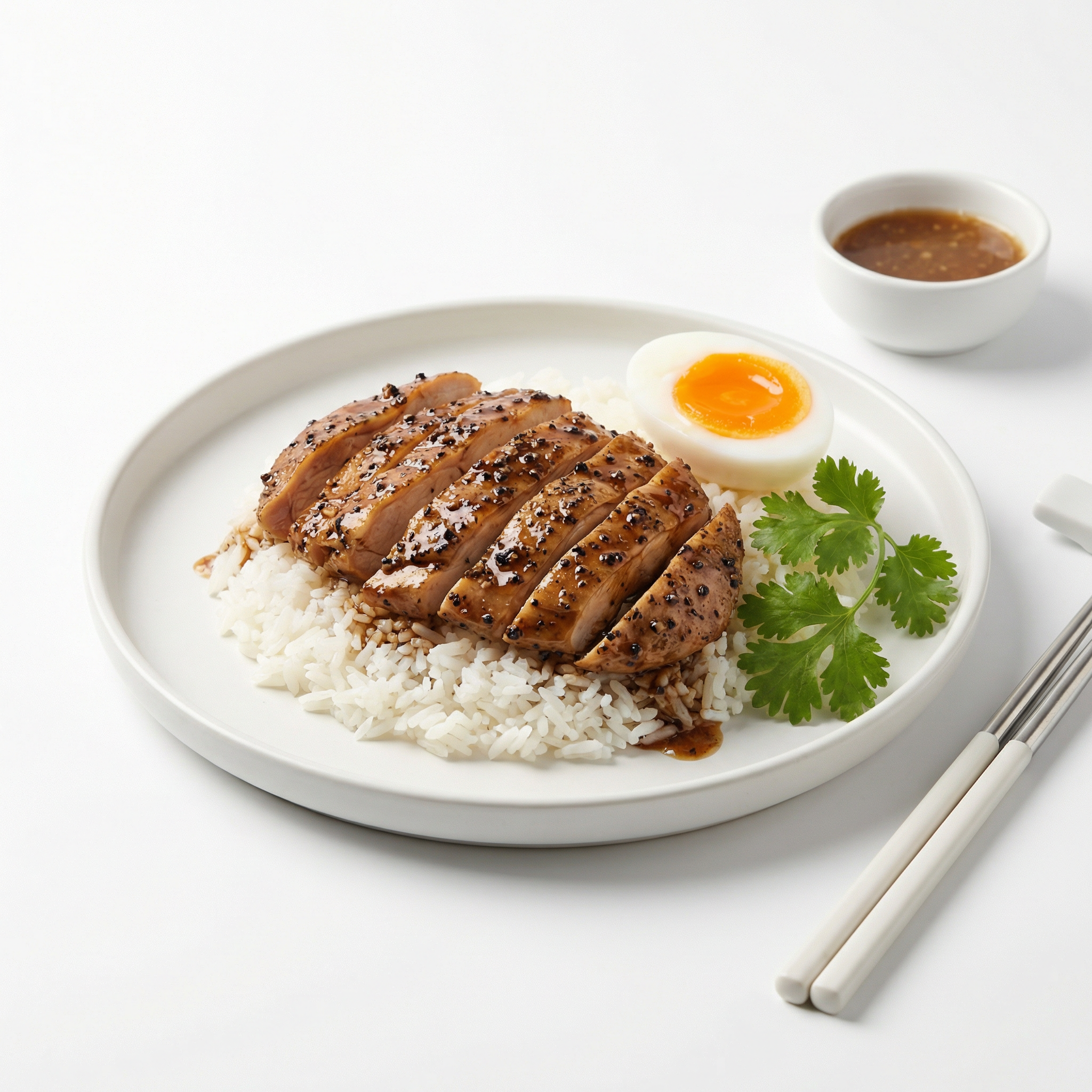 Black Pepper Chicken Rice
