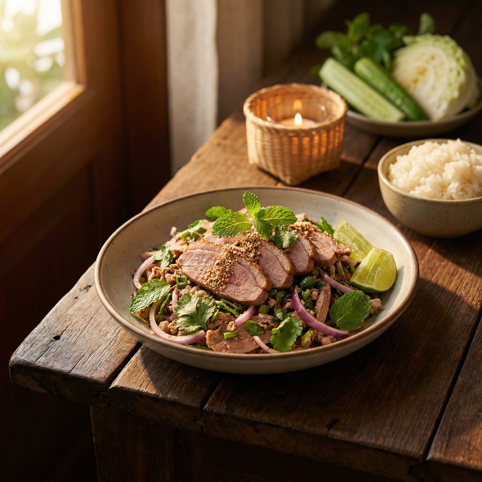 ลาบเป็ดคลีน