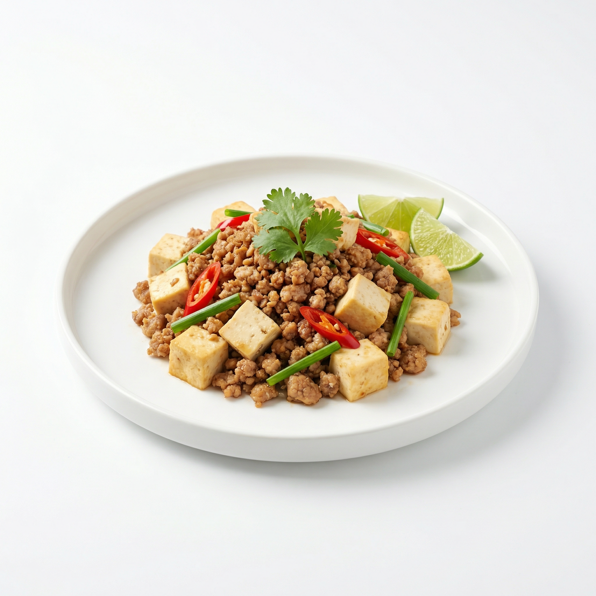 หมูสับผัดเต้าหู้