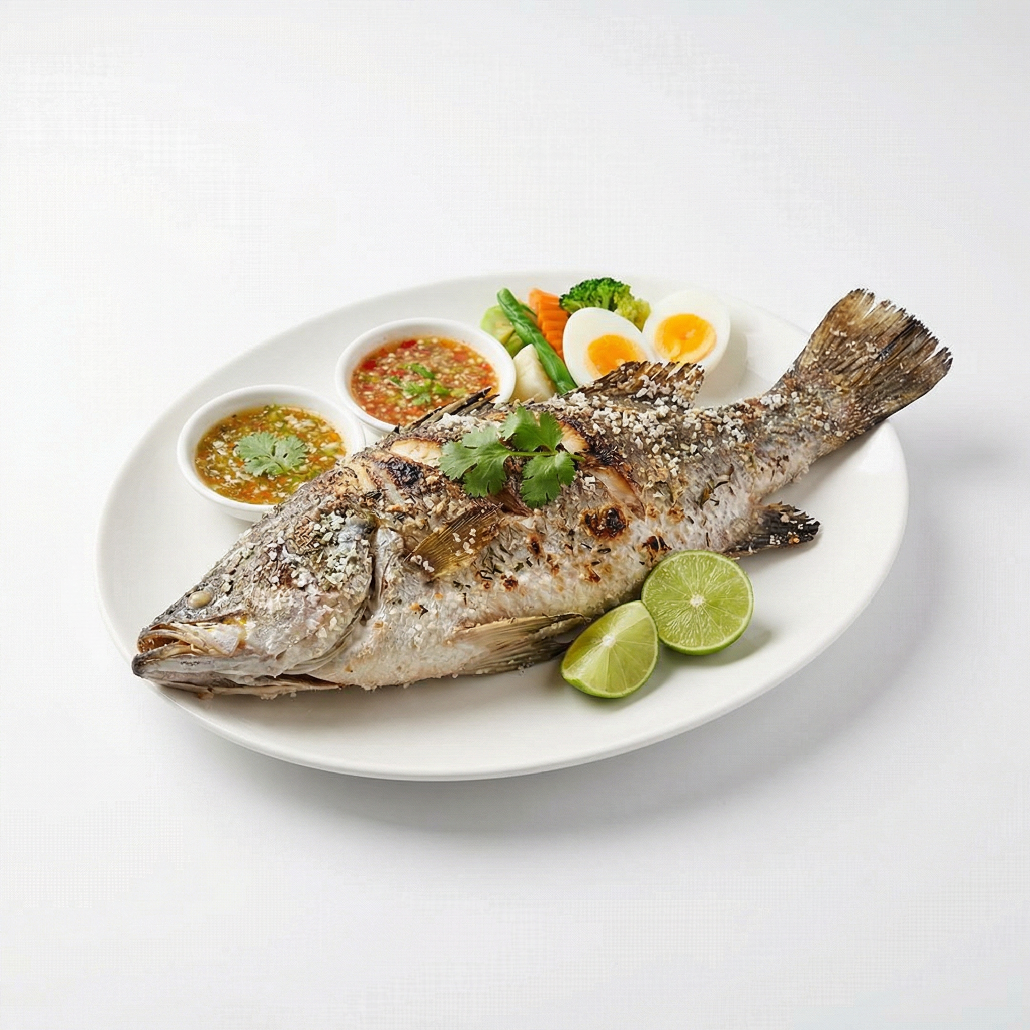 Salt-Grilled Fish
