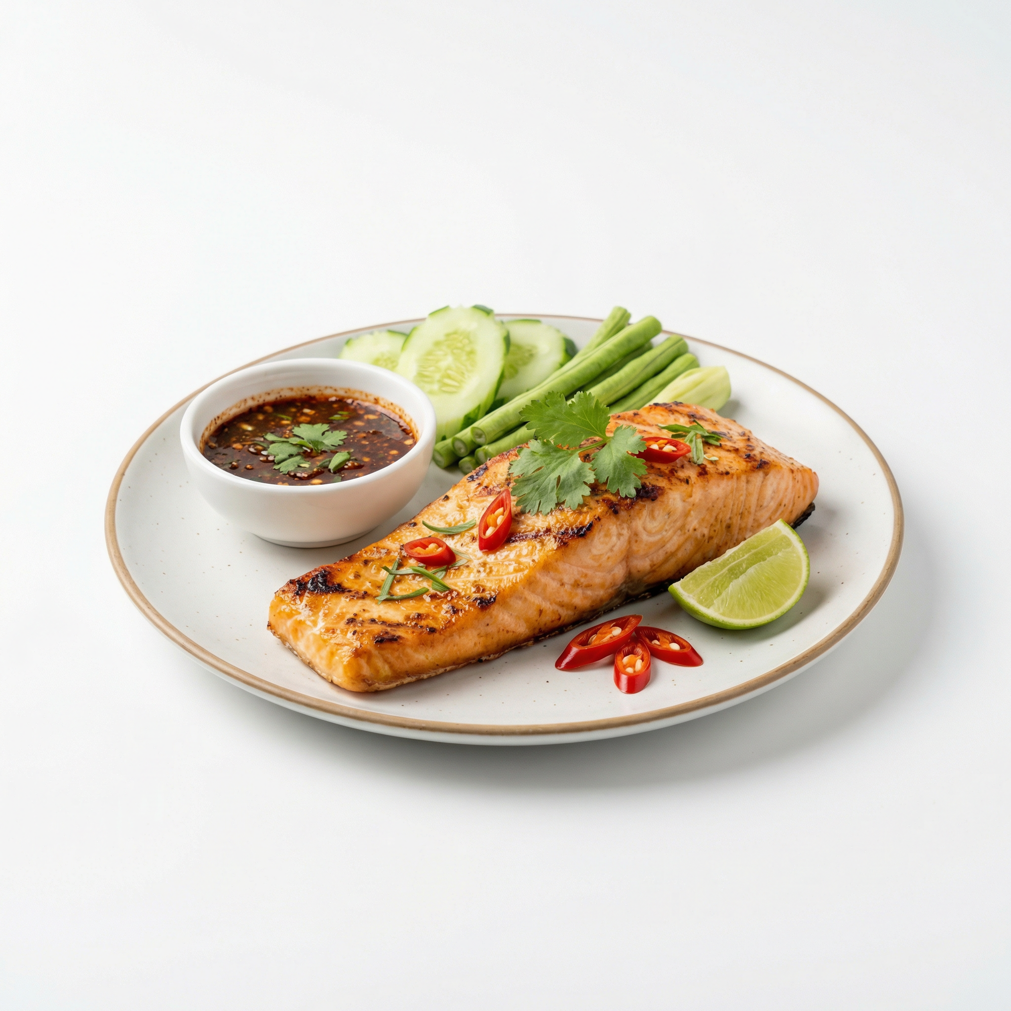 แซลมอนย่างแจ่ว