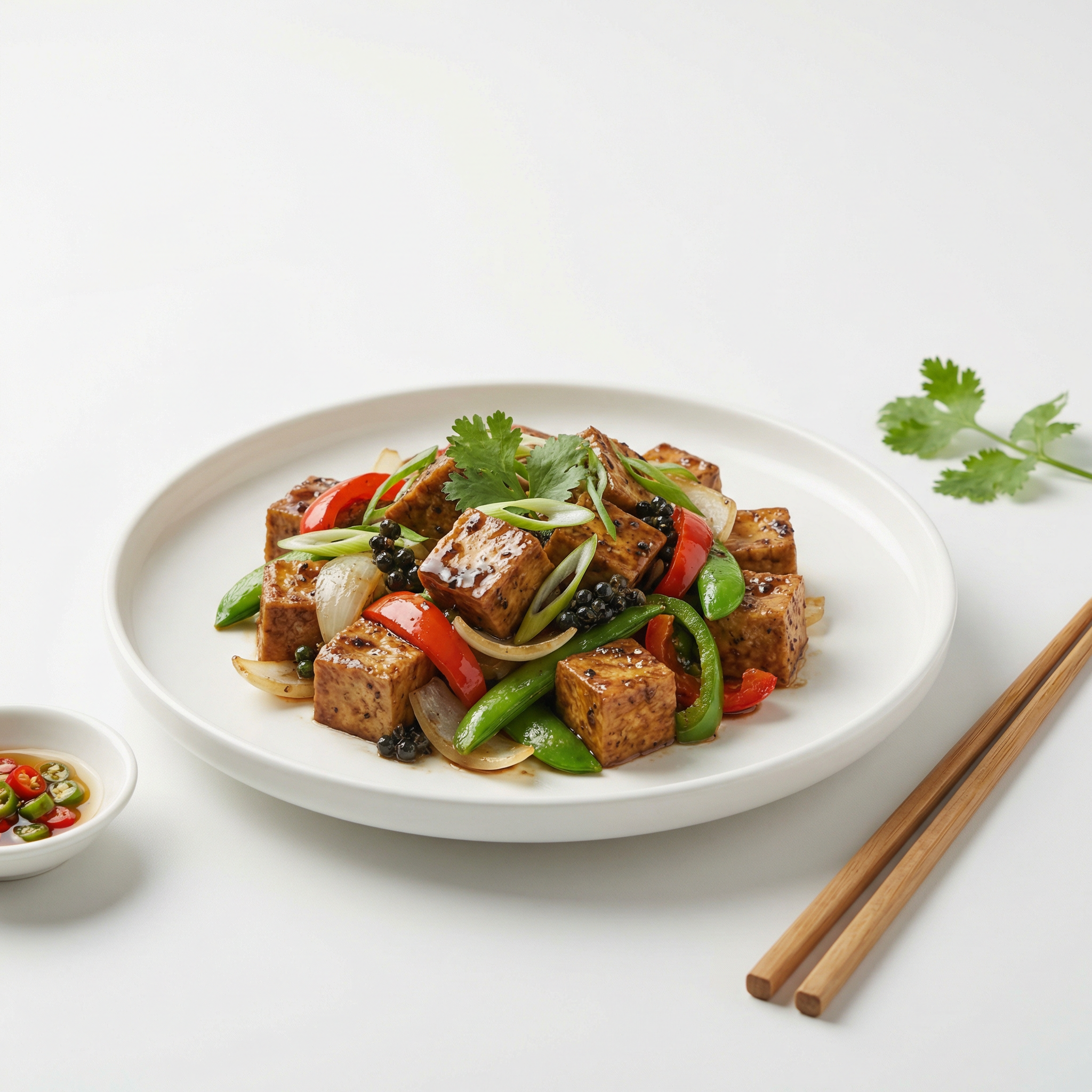 Black Pepper Tofu Stir-Fry