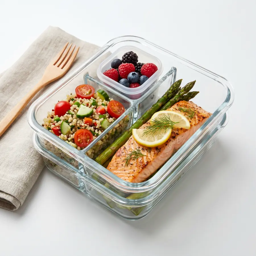 สูตรข้าวกล่องแซลมอนลดน้ำหนัก