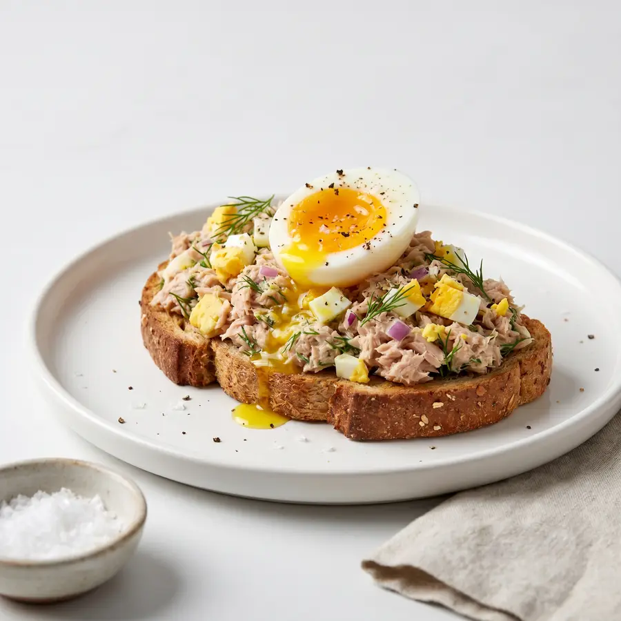 whole wheat tuna egg toast recipe