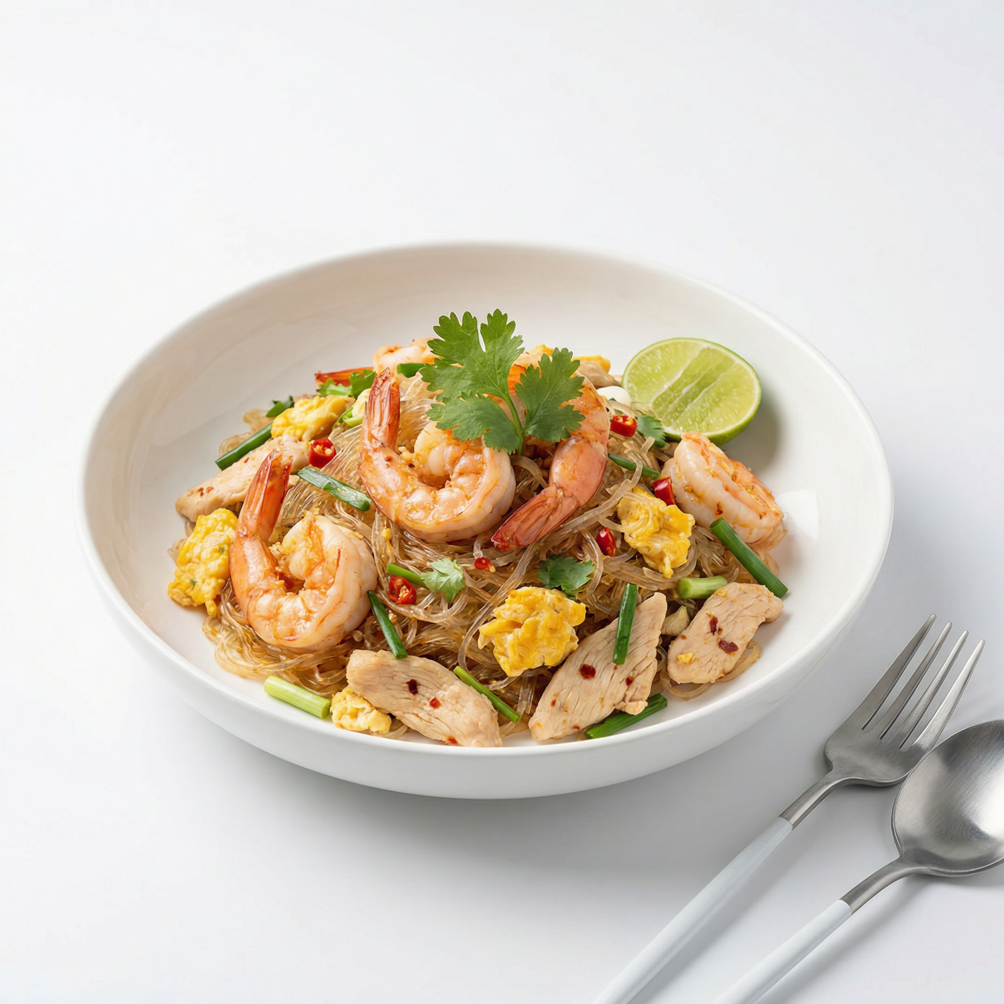 Stir-Fried Glass Noodles with Shrimp